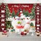 Merry Christmas Banners with 3 Pcs 71"x 43" Christmas Backdrop and Porch Signs(Christmas)1"L x 1"W